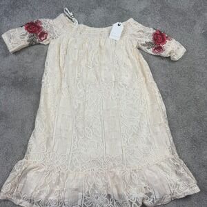 NEW Coco + Jaimeson Women's Small Lace Embroidered Dress